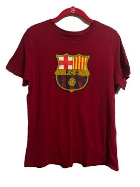 Nike FC Barcelona Futbol Crest Maroon Athletic Cut Size Large